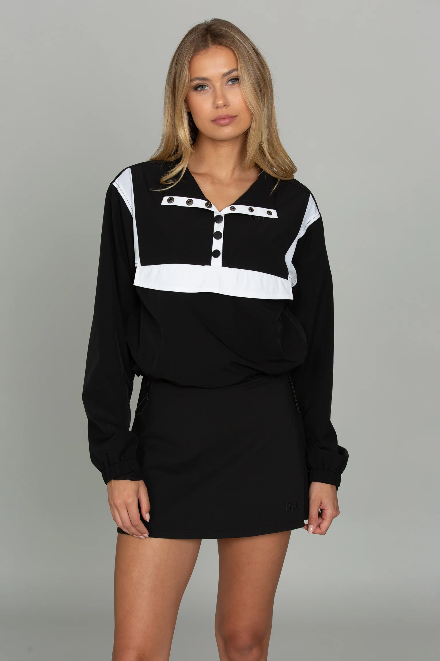 Black AirGlyde Cropped Windbreaker - Image 7