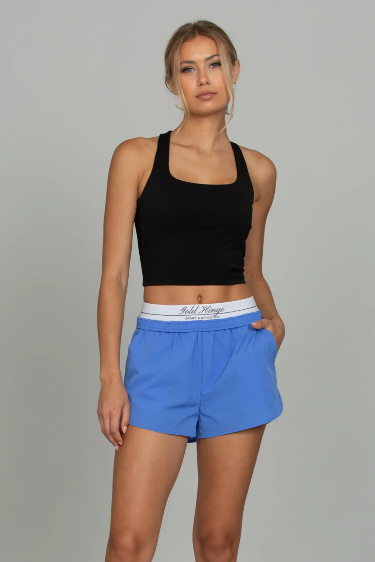 Blackout Criss Cross Back Yoga Tank - Image 5