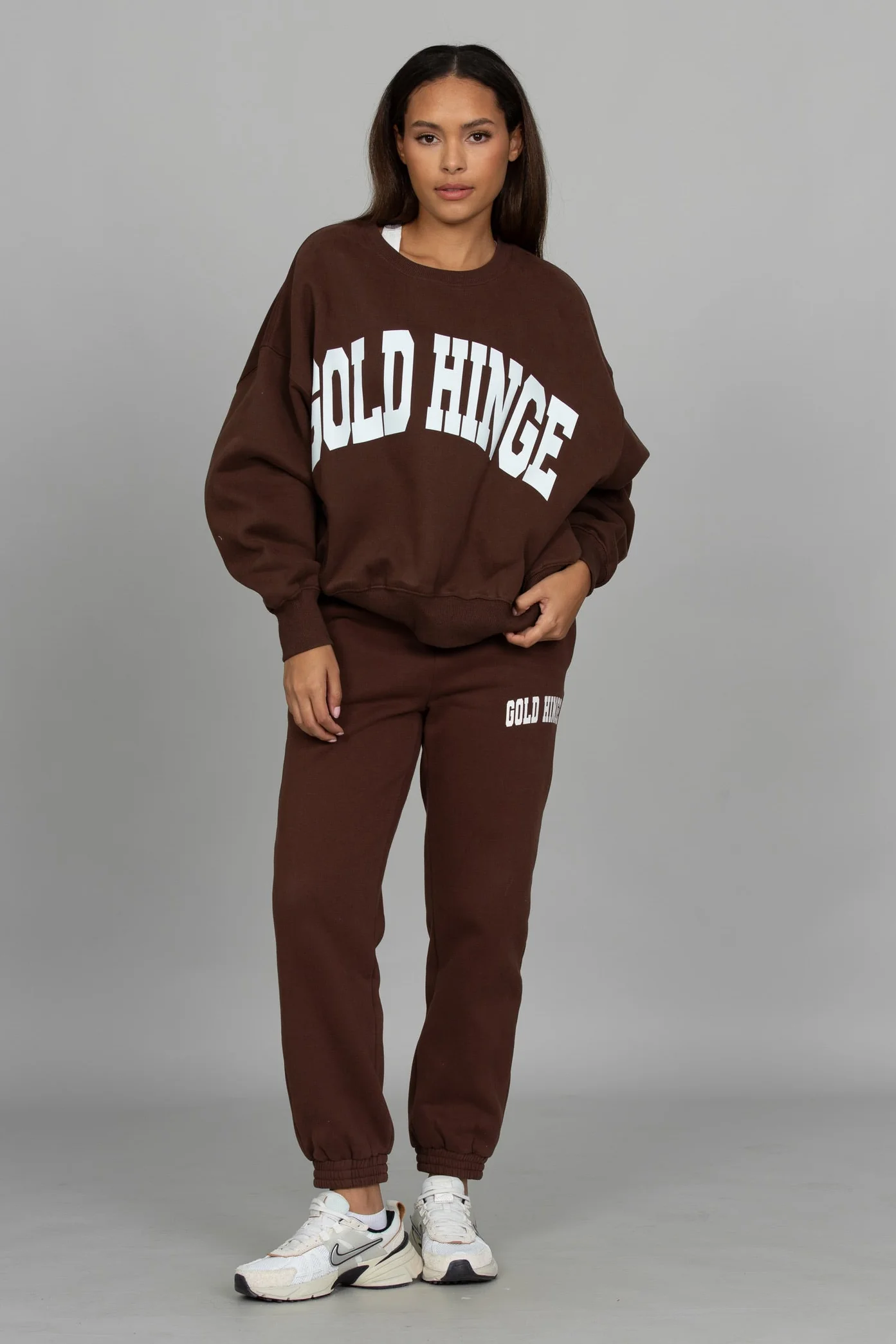 Dark Brown GH Wide Arm Sweatshirt - Image 6