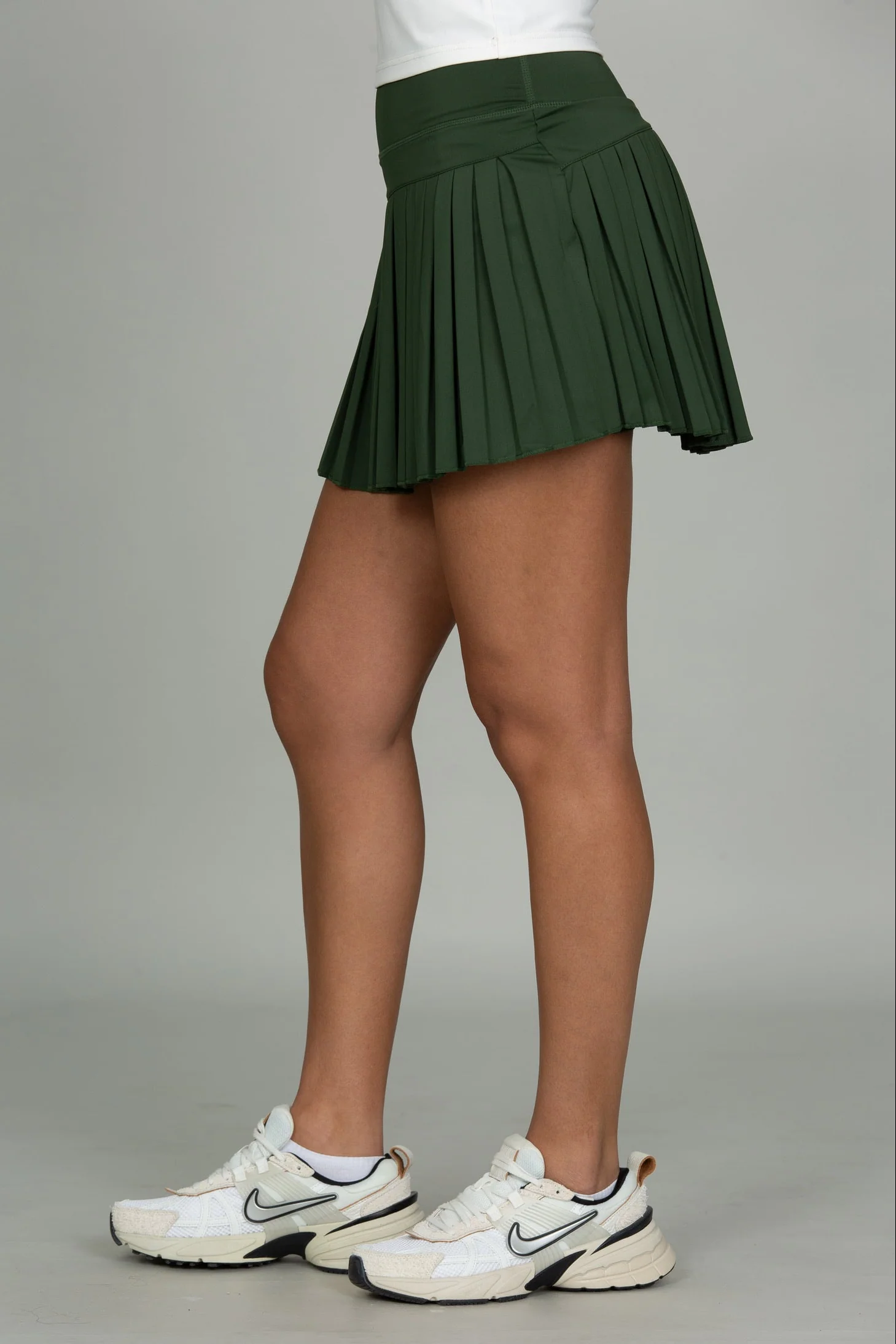 15" Forest Green Pleated Tennis Skirt - Image 5