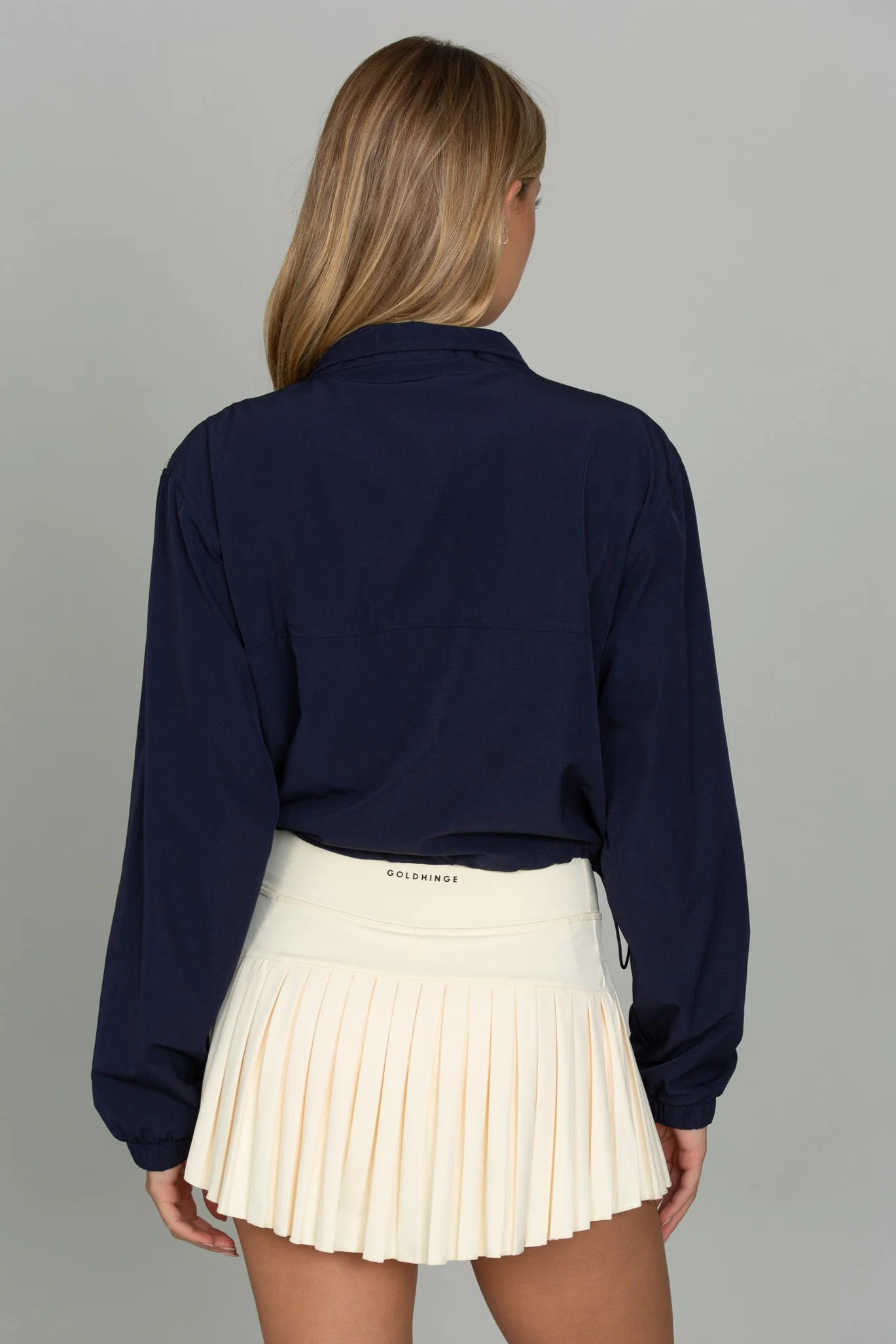 Vintage Navy AirGlyde Cropped Windbreaker - Image 3